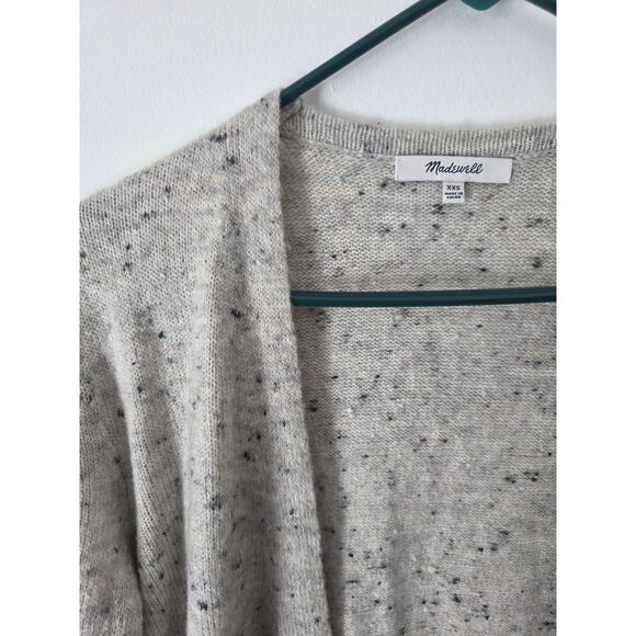 Madewell Wool Blend Cardigan Sweater XXS Womens Gray Soft Lagen Look Cozy - Picture 3 of 5